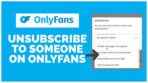 can onlyfans creators see when you unsubscribe|How to Unsubscribe from OnlyFans in 2024